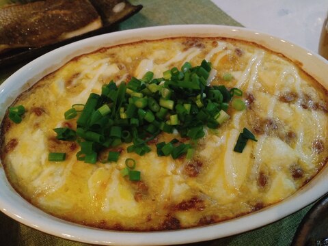 とろとろがたまらない☆納豆と豆腐のとろろ焼き☆